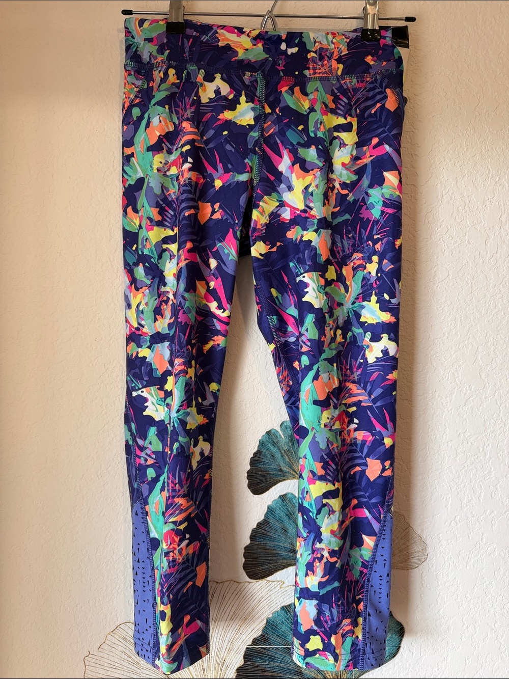 Champion Kids Navy Multicolor Print Leggings